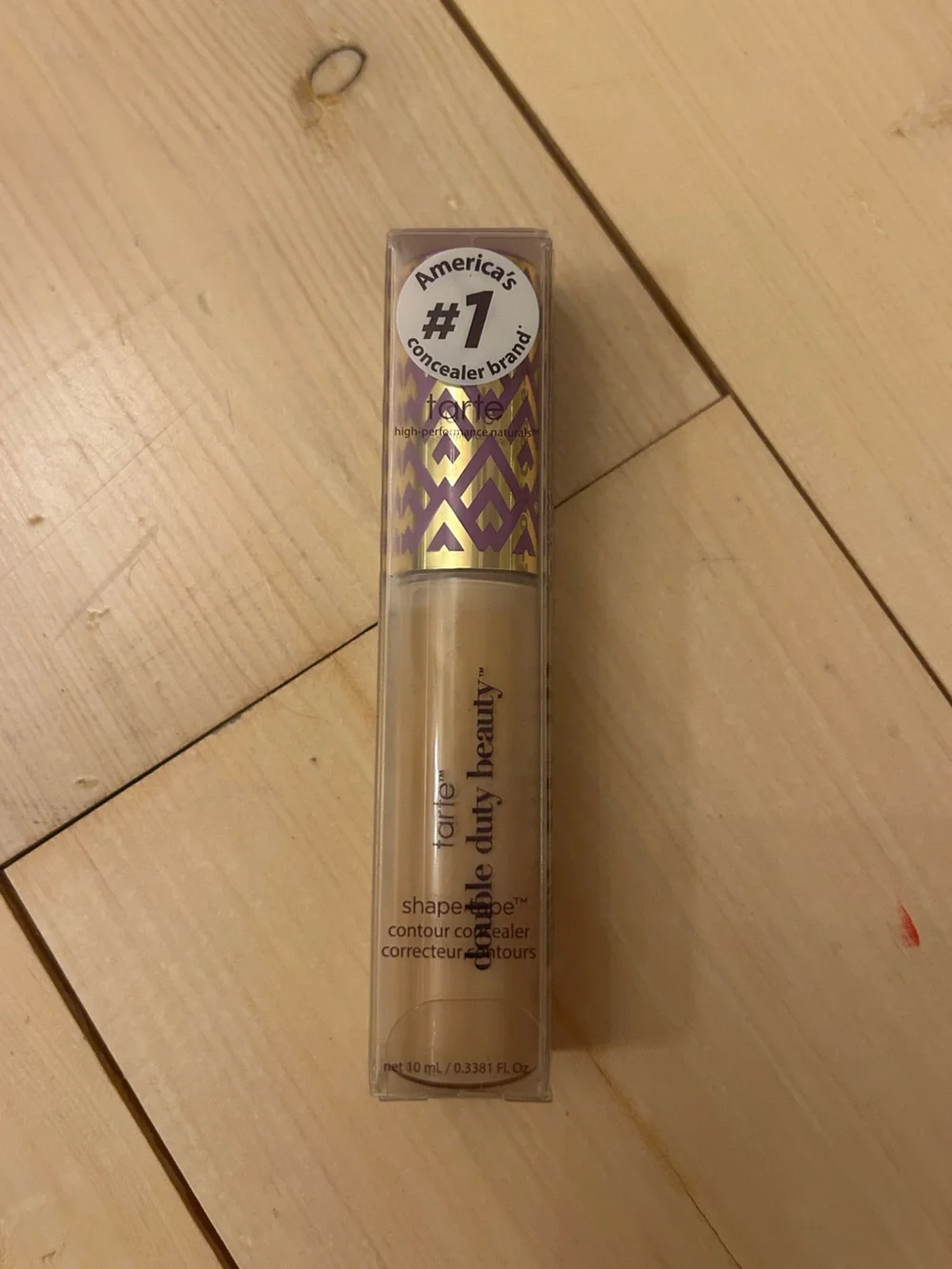 tarte Shape Tape Concealer in S20 Light Sand with Purple & Gold Cap